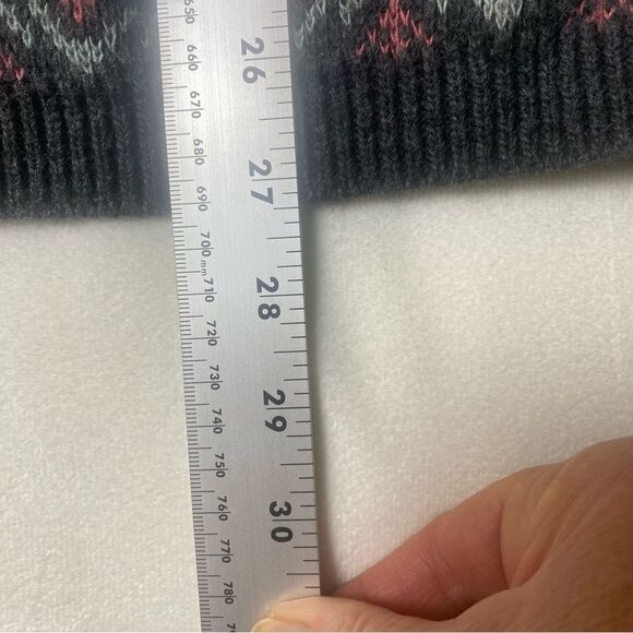 Boundary Waters Vintage Gray W/Floral Design Knit Cardigan Size Large - Picture 7 of 8